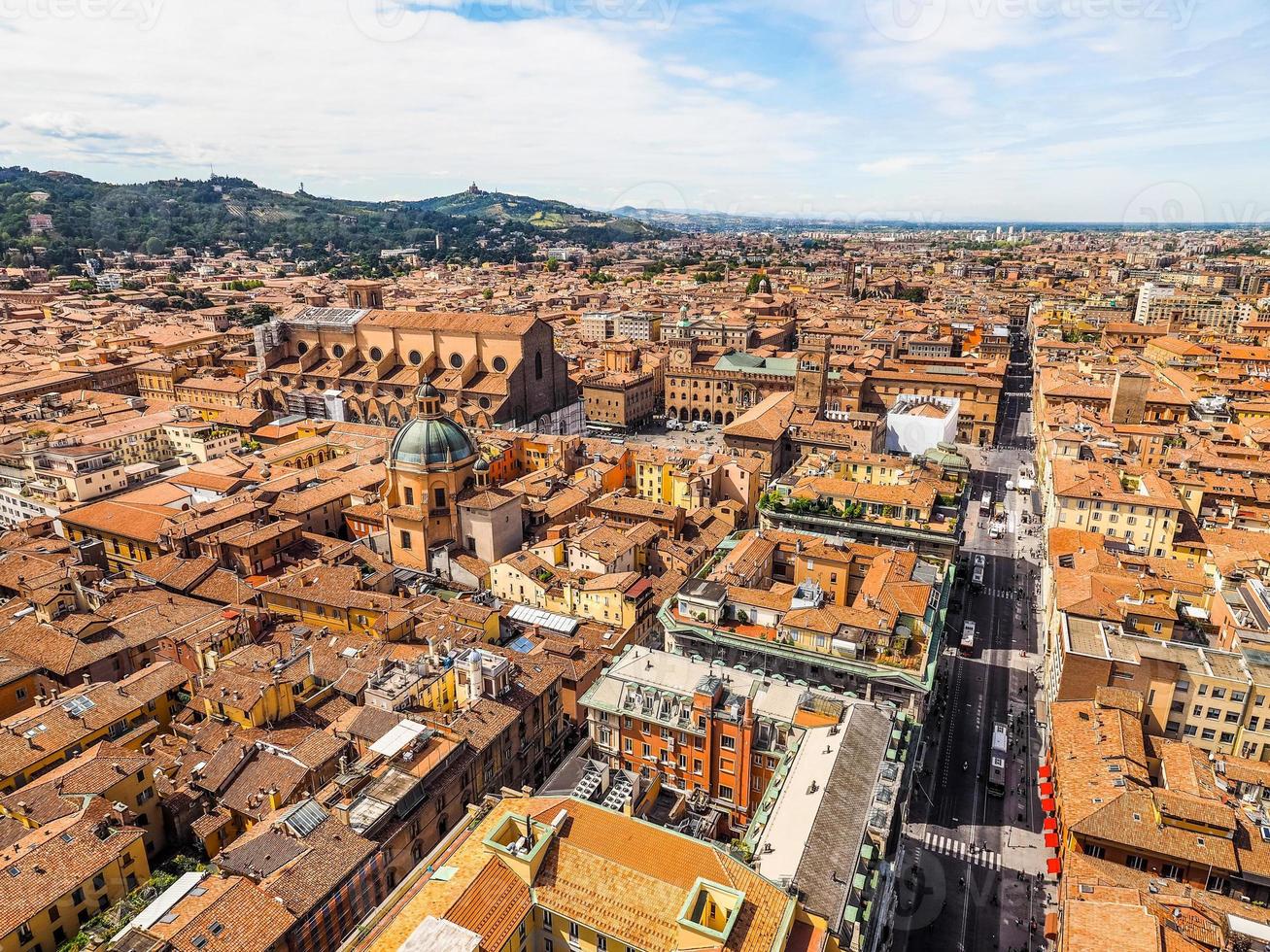 HDR Aerial view of Bologna photo