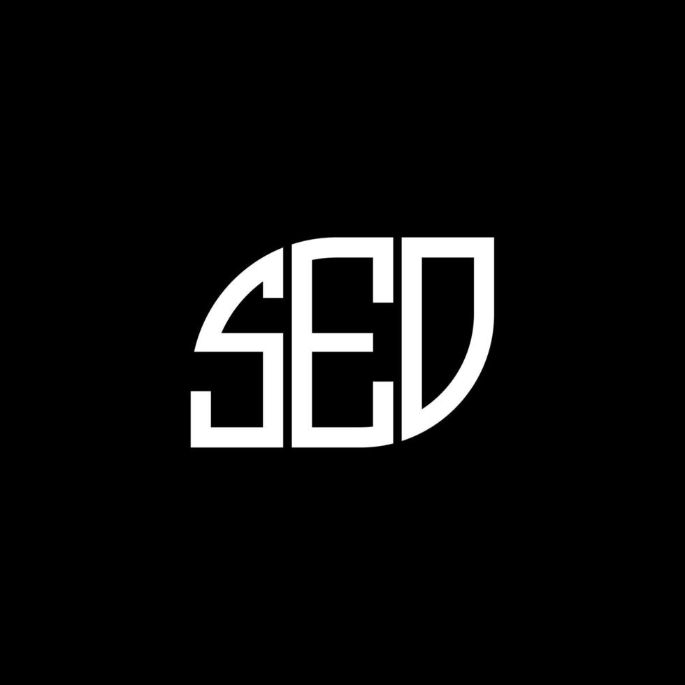 SEO letter design.SEO letter logo design on black background. SEO creative initials letter logo concept. SEO letter design.SEO letter logo design on black background. S vector