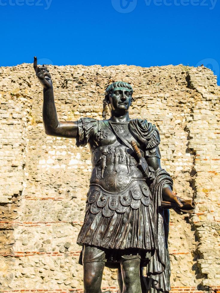 HDR Emperor Trajan Statue photo