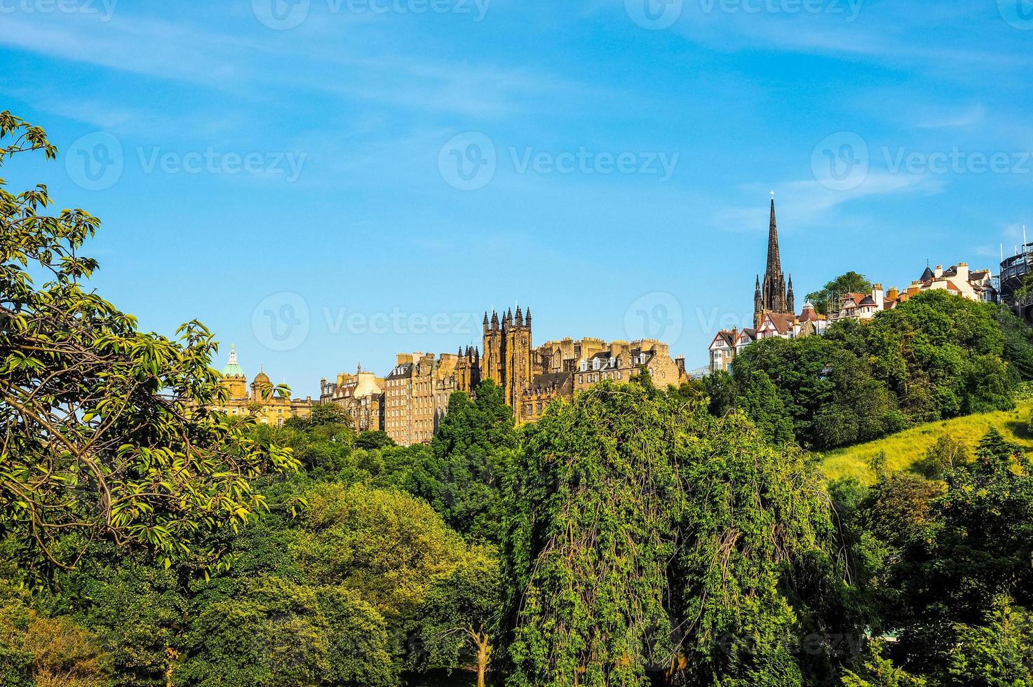 HDR Edinburgh castle in Scotland photo
