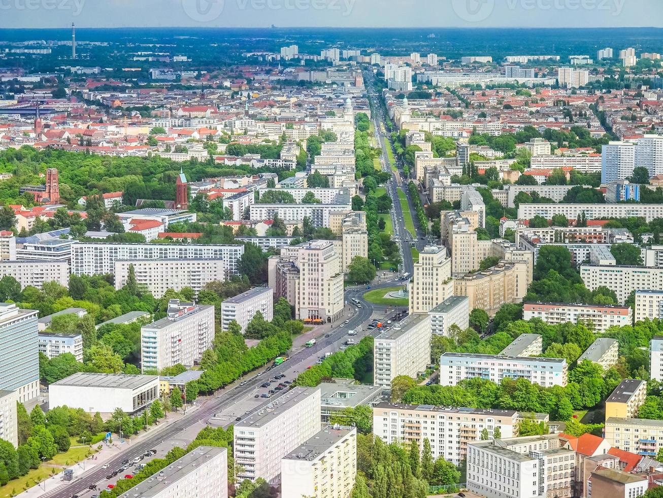 HDR Berlin aerial view photo