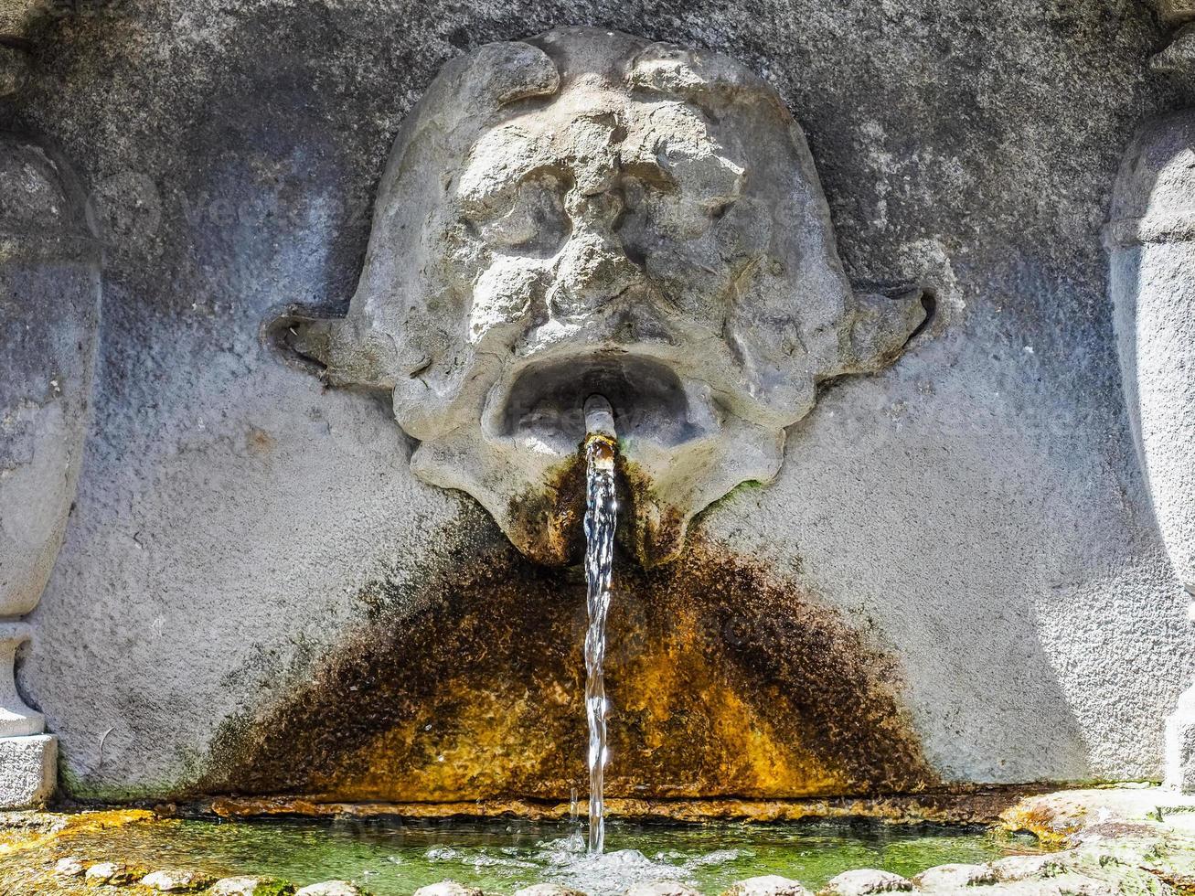 HDR Fontana dei mascheroni in Turin photo