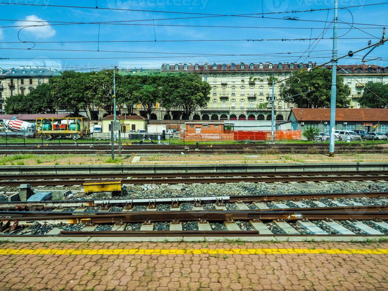 estación de tren hdr torino porta nuova foto