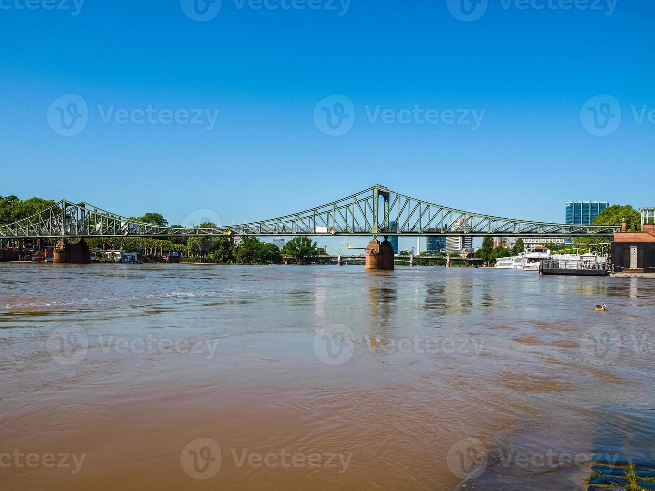 HDR Iron Bridge in Frankfurt photo