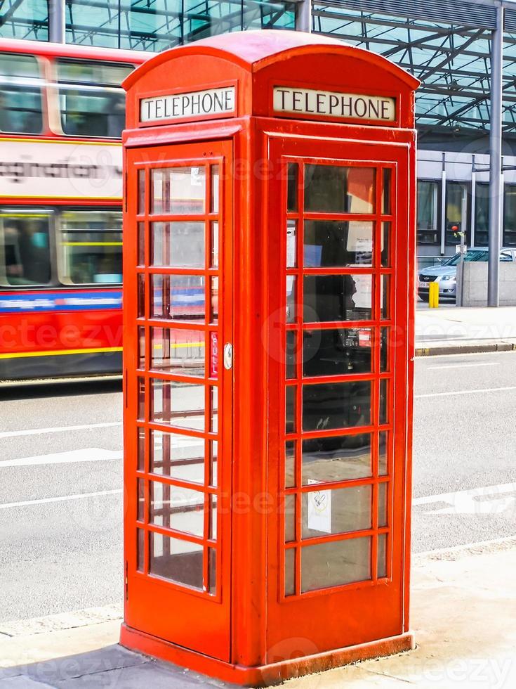 HDR London telephone box photo