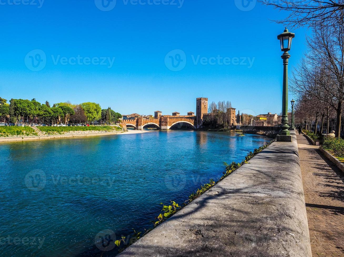 HDR River Adige in Verona photo