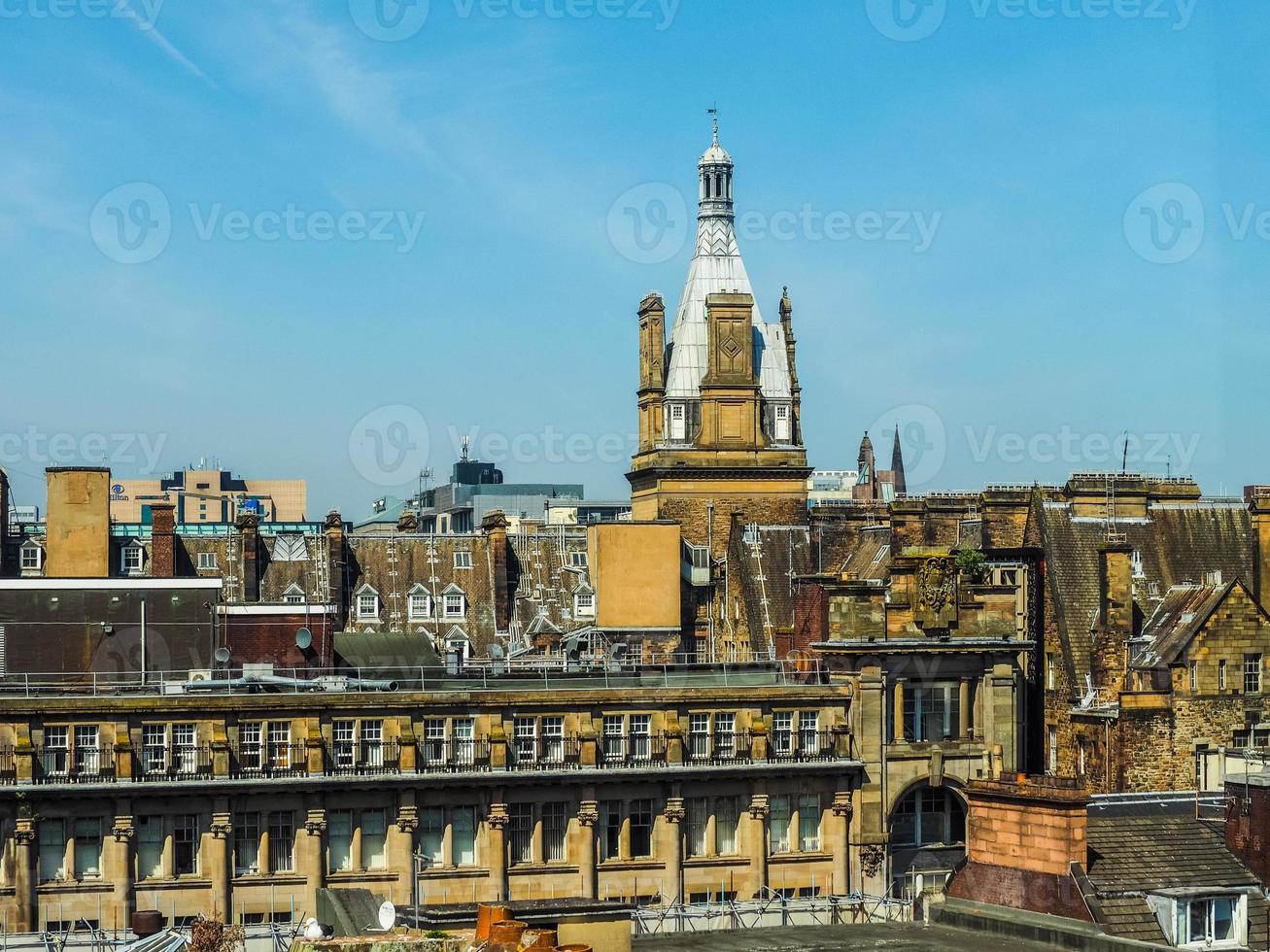HDR Aerial view of Glasgow photo