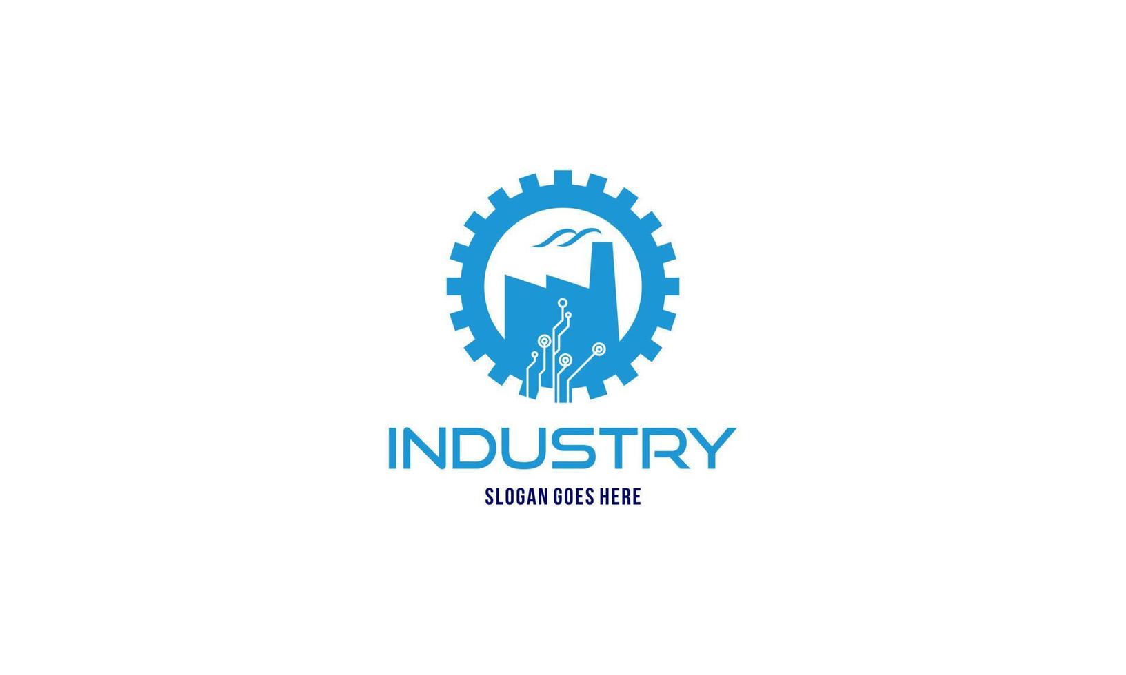 Industry 4.0 concept business control or logo, world factory and wheel eclectic, cyber physical systems concept,smart factory logo. vector