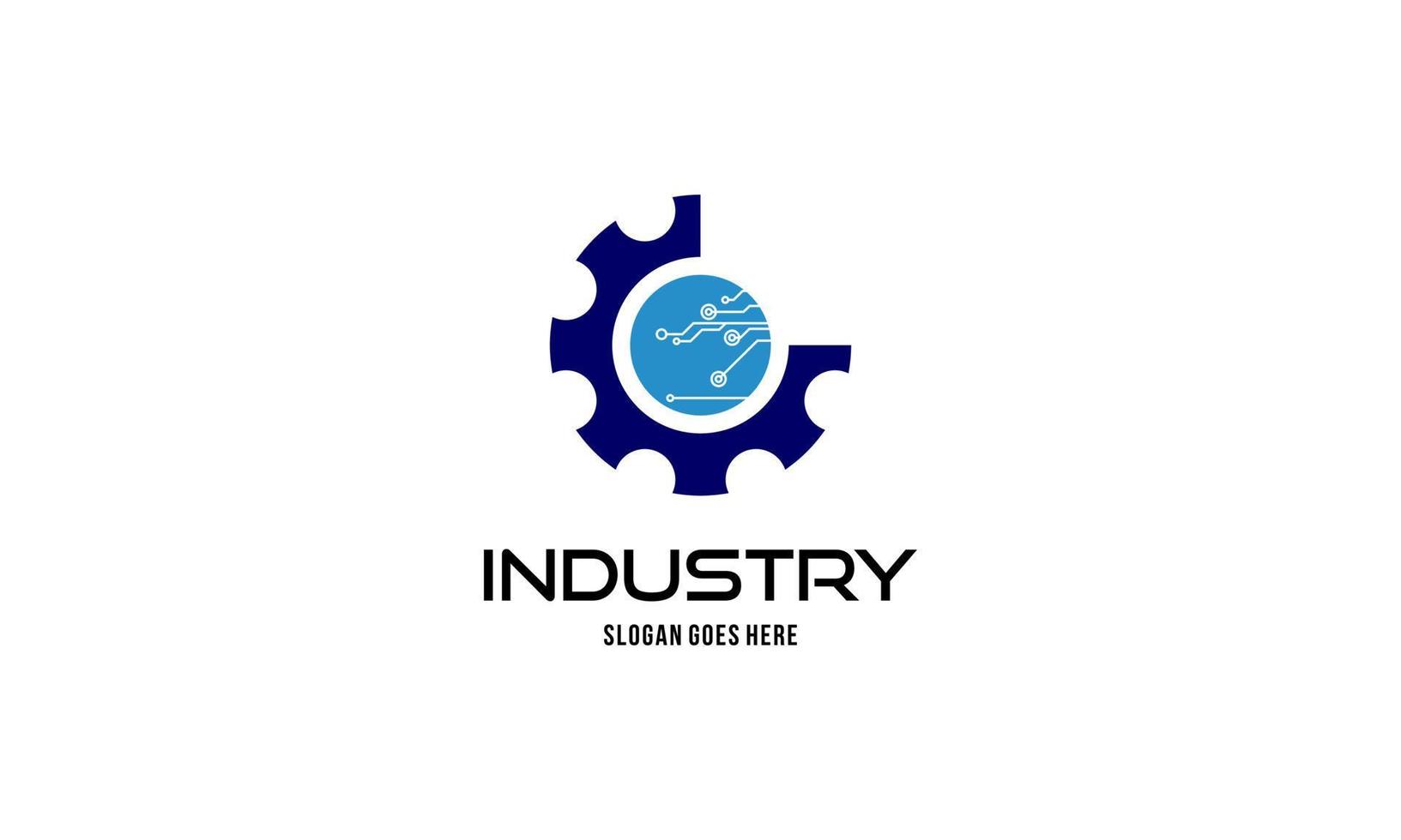 Industry 4.0 concept business control or logo, world factory and wheel eclectic, cyber physical systems concept,smart factory logo. vector