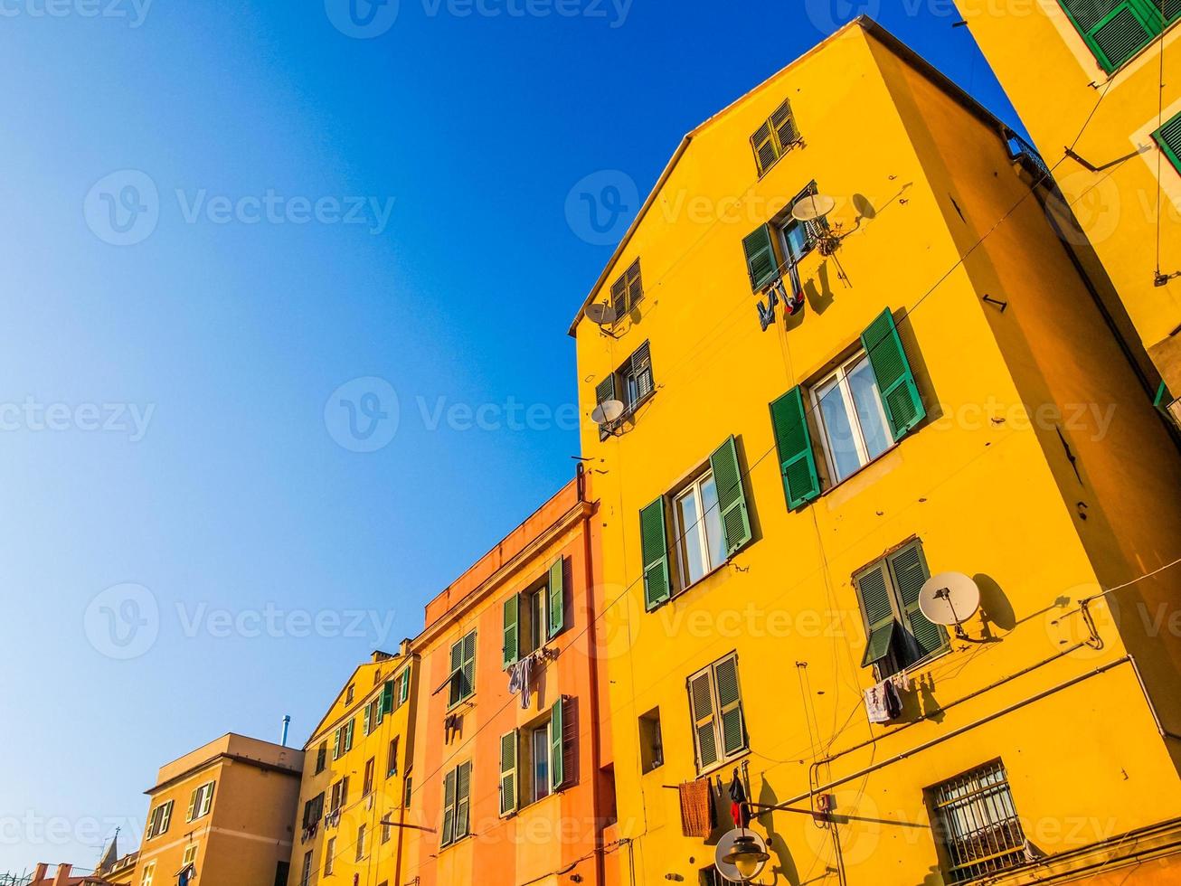 HDR Genoa old town photo