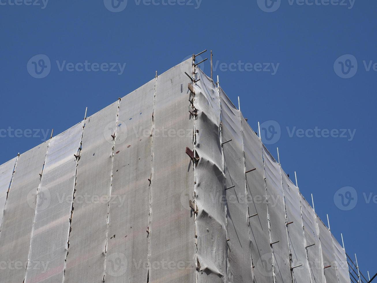 scaffolding for construction work photo
