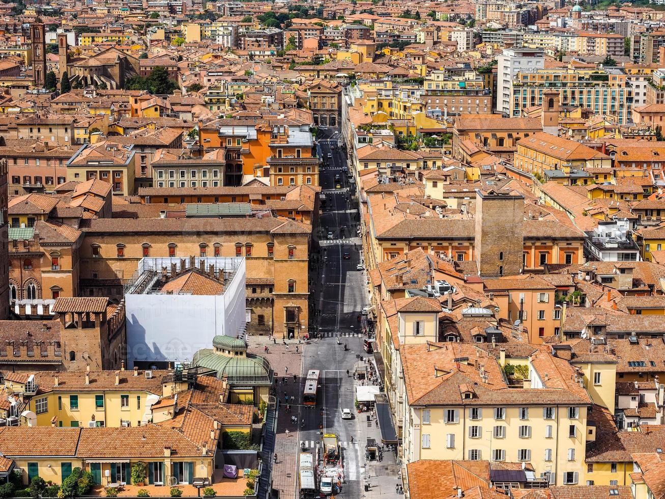 HDR Aerial view of Bologna photo