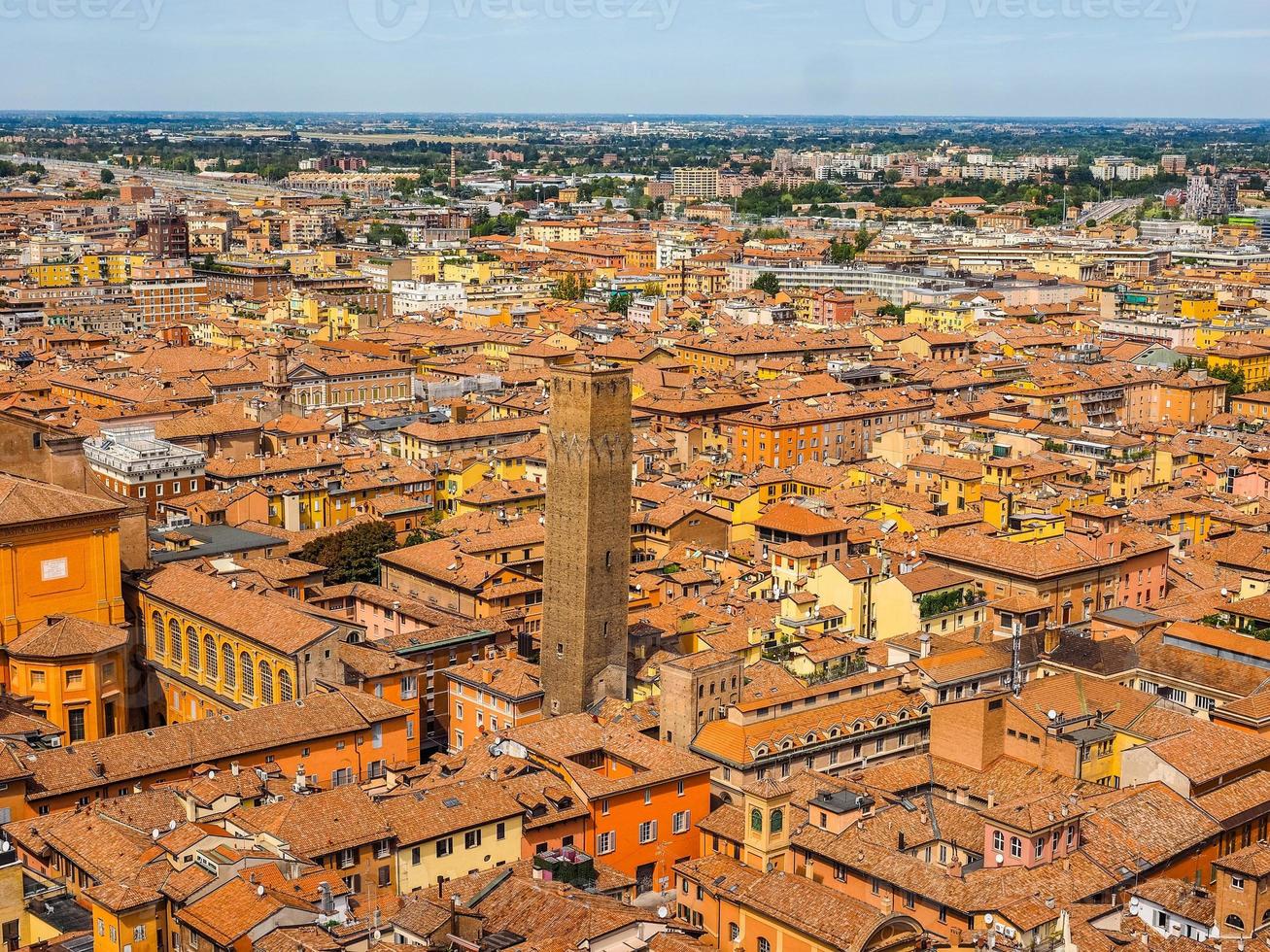 HDR Aerial view of Bologna photo