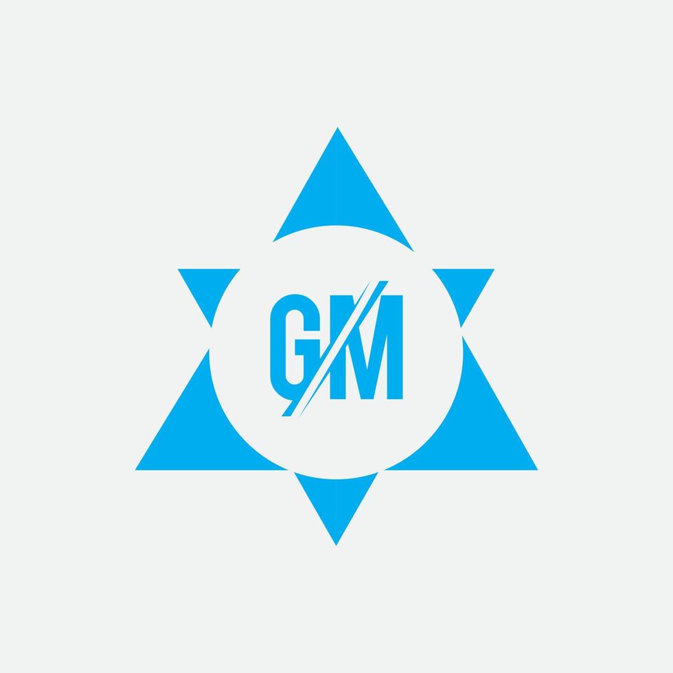 GM MG initial based Alphabet icon logo. vector