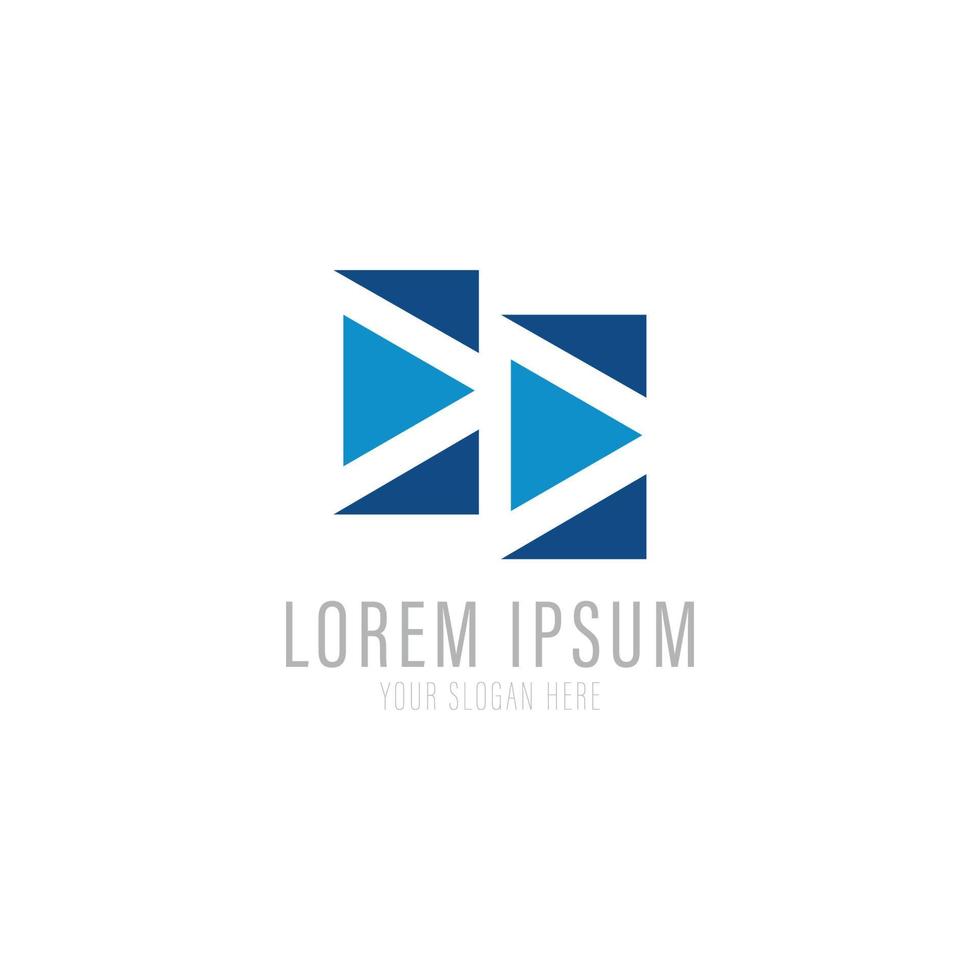 Vector logo design template for business. Technology innovation sign.
