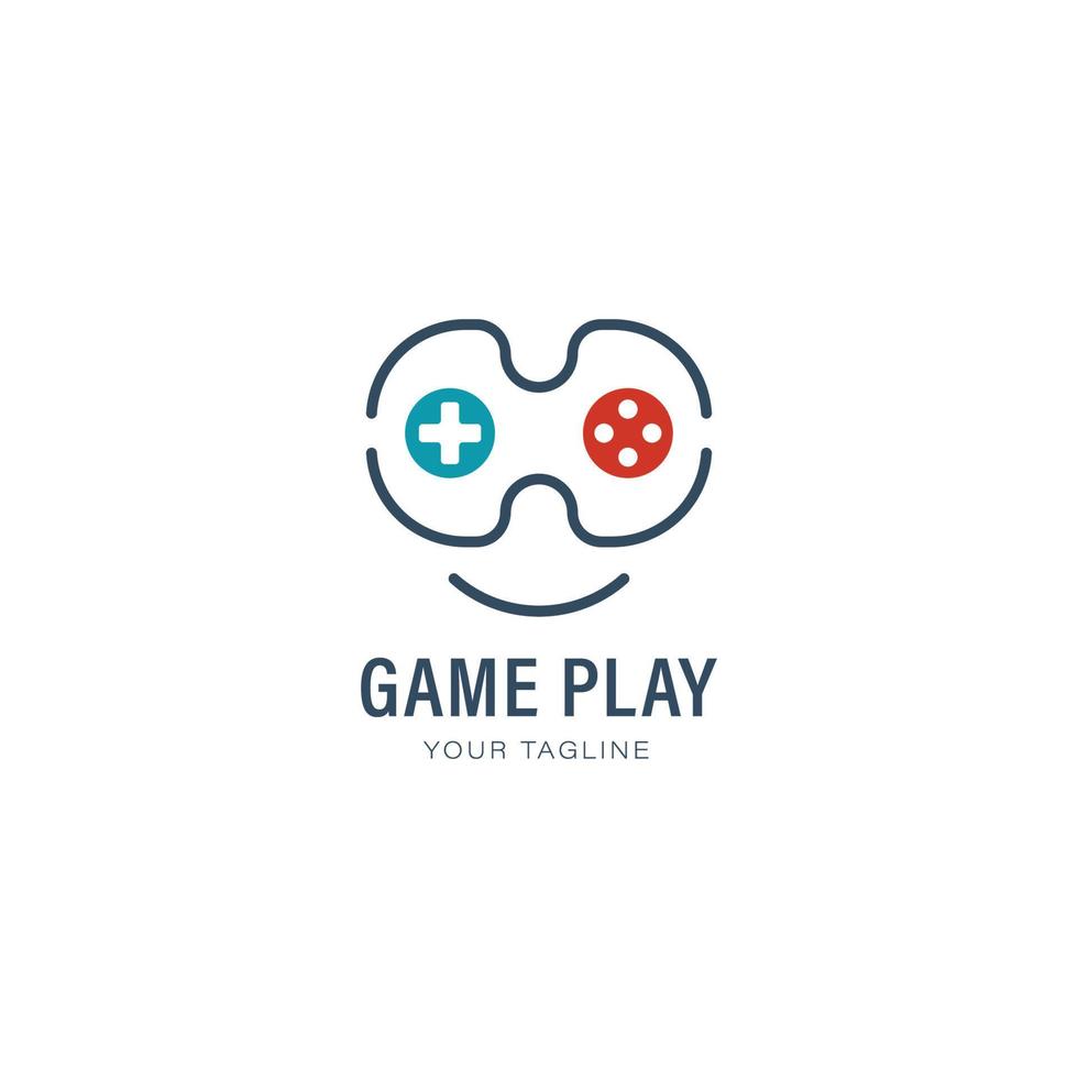 Game pad logo icon design vector illustration.