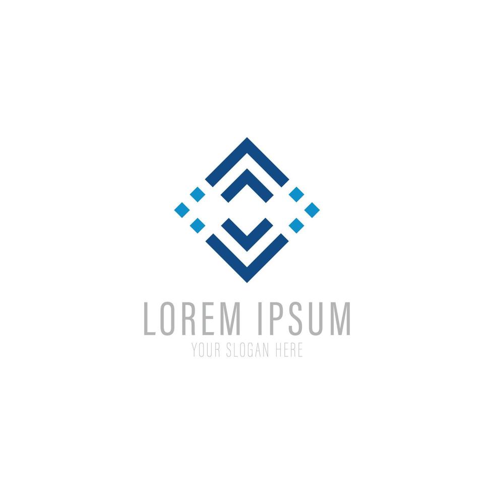 Vector logo design template for business. Technology innovation sign.
