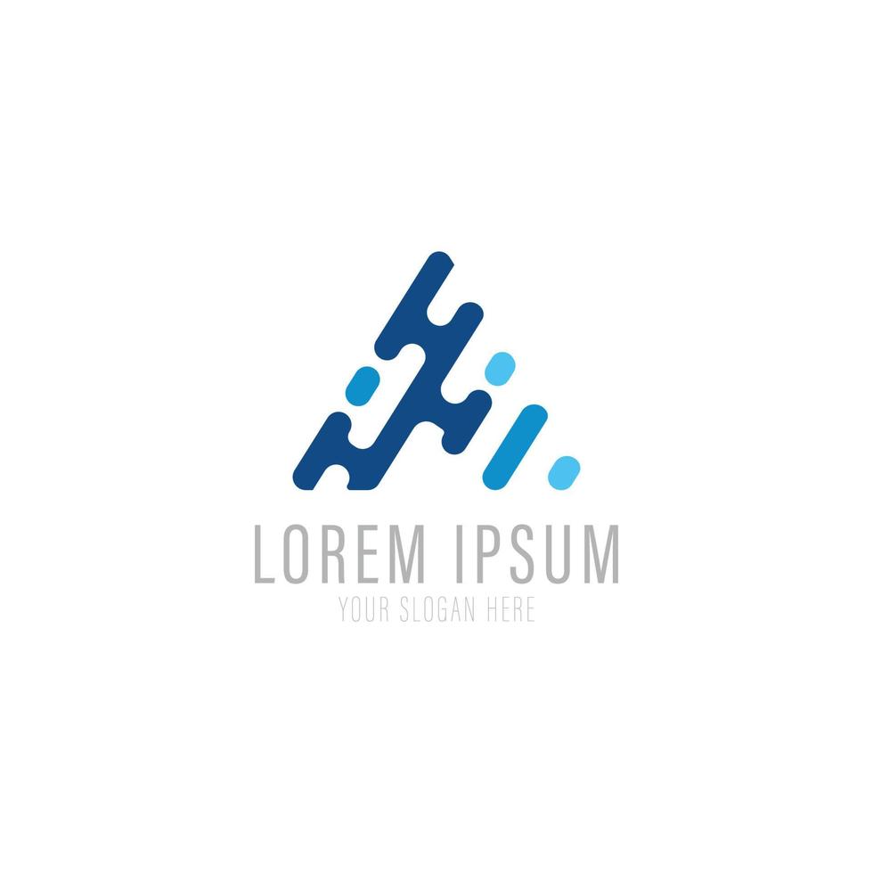 Vector logo design template for business. Technology innovation sign.