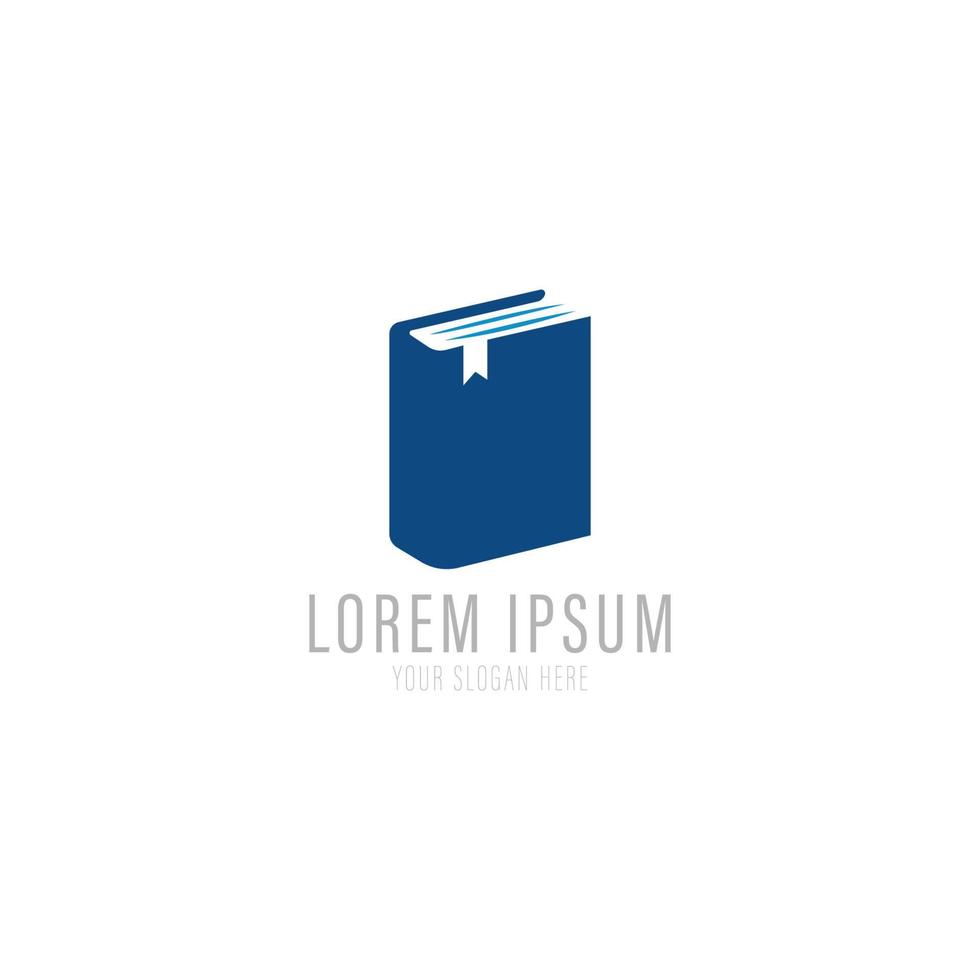 plantilla de icono y logotipo de libro vector