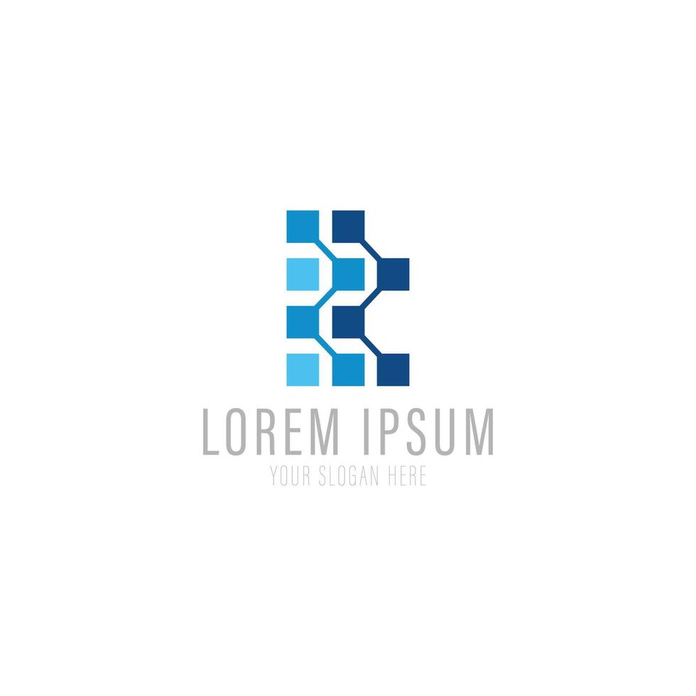 Vector logo design template for business. Technology innovation sign.