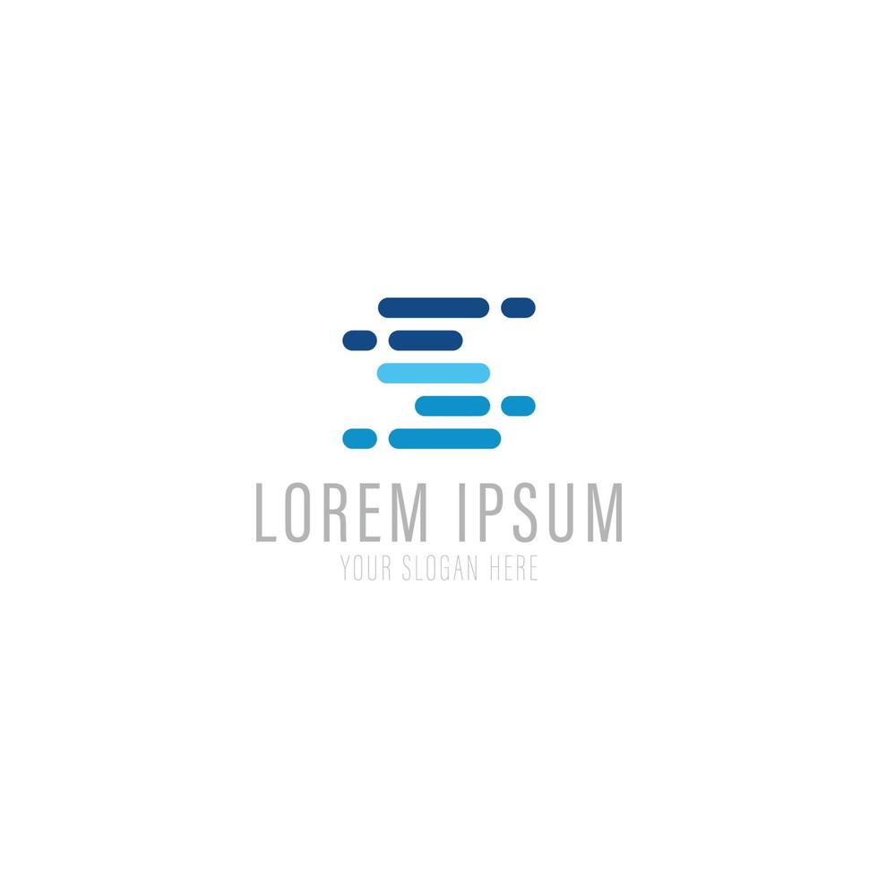 Vector logo design template for business. Technology innovation sign.