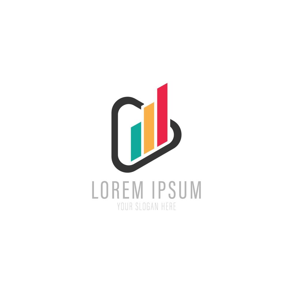 vector de diseño de logotipo de finanzas y contabilidad.