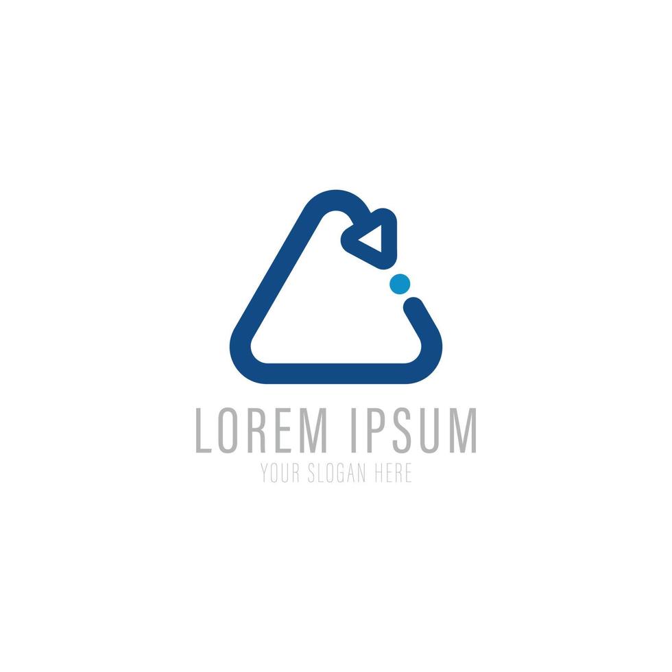 Vector logo design template for business. Technology innovation sign.