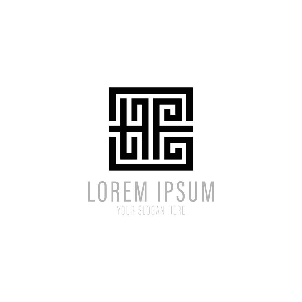 Vector logo design template for business. Technology innovation sign.
