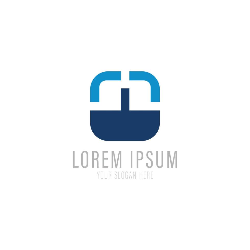 Vector logo design template for business. Technology innovation sign.