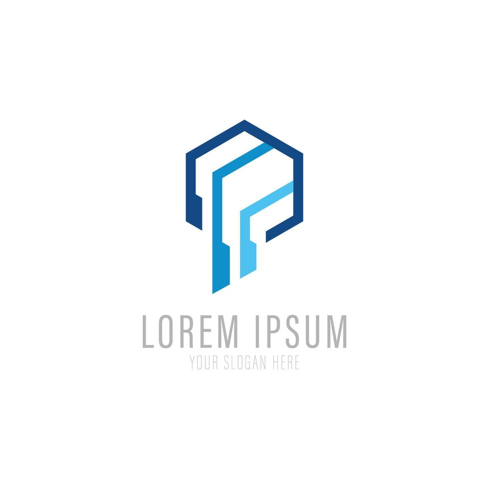 Vector logo design template for business. Technology innovation sign.