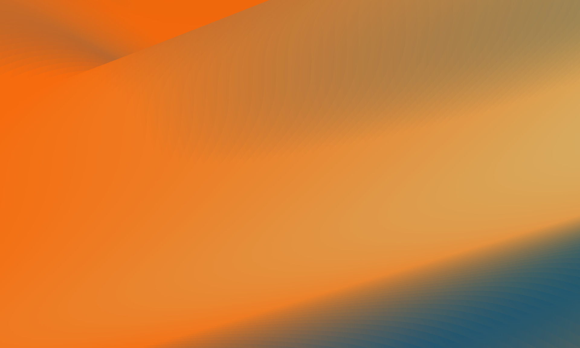 Beautiful and bright combination of orange and blue color gradient