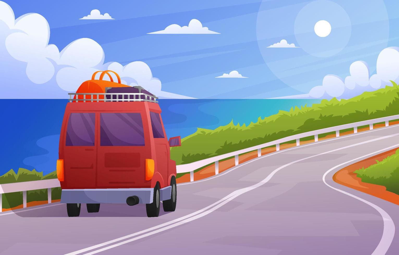 Road Trip Activity Background vector