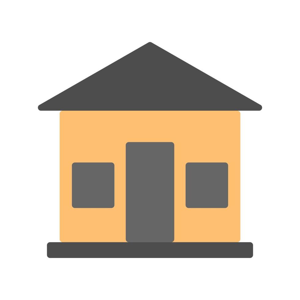 House building icon in minimal cartoon style vector