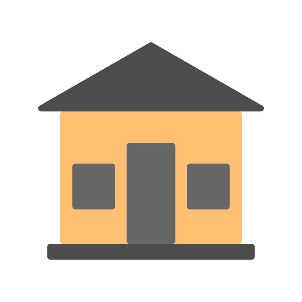 House building icon in minimal cartoon style vector