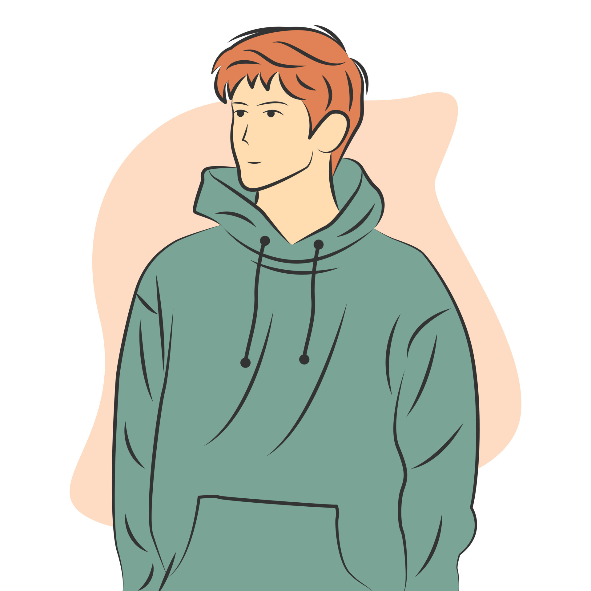 Handsome man character wearing hoodie in flat cartoon style 7907039 Vector Art at Vecteezy Handsome man character wearing hoodie in flat cartoon style 7907039 Vector Art at Vecteezy
