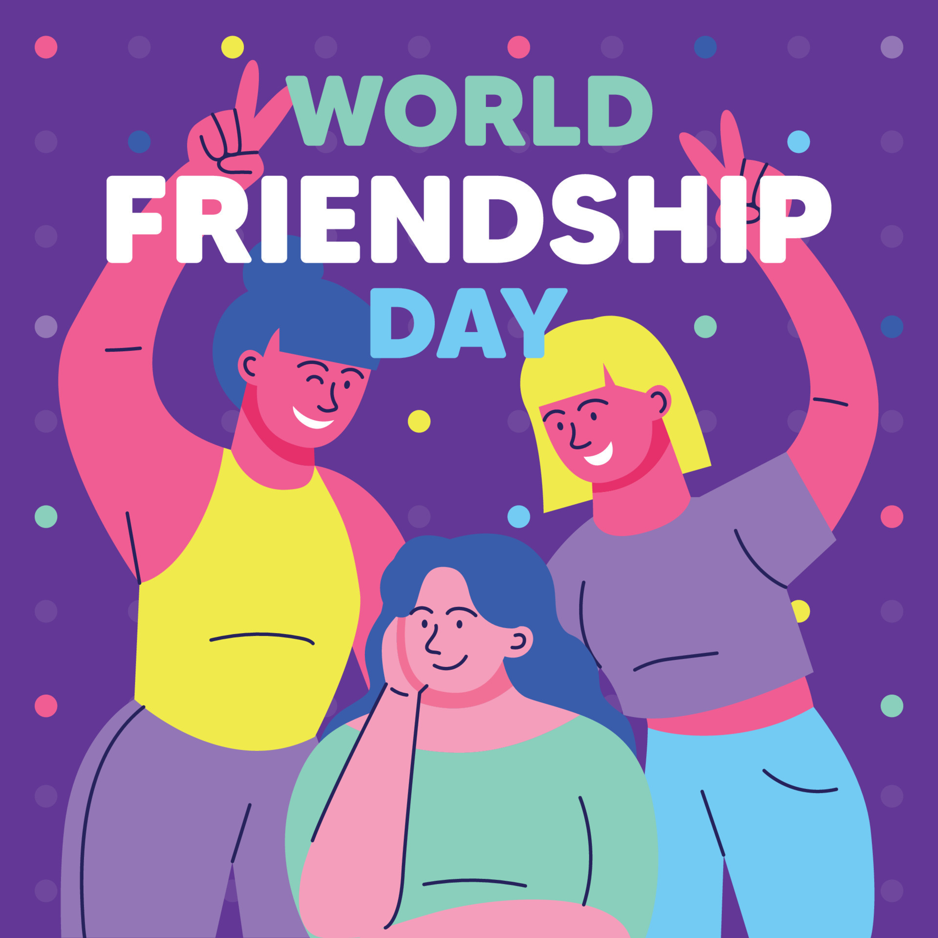 World Friendship Day 7907721 Vector Art at Vecteezy