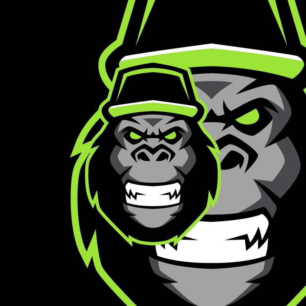 Angry Gorilla Mascot Logo Templates vector