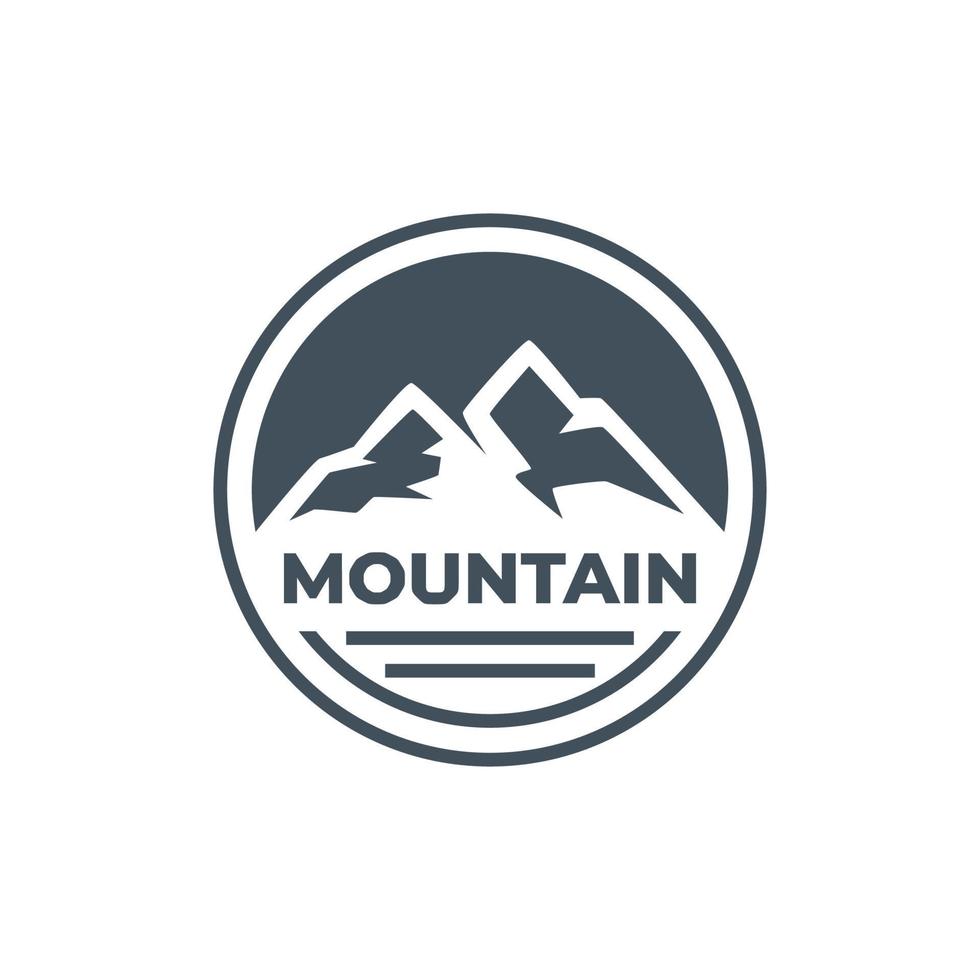 Mountain Minimalist Logo Design Templates vector