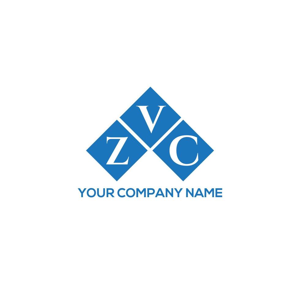 diseño de logotipo de letra zvc sobre fondo blanco. concepto de logotipo de letra inicial creativa zvc. diseño de letras zvc. vector