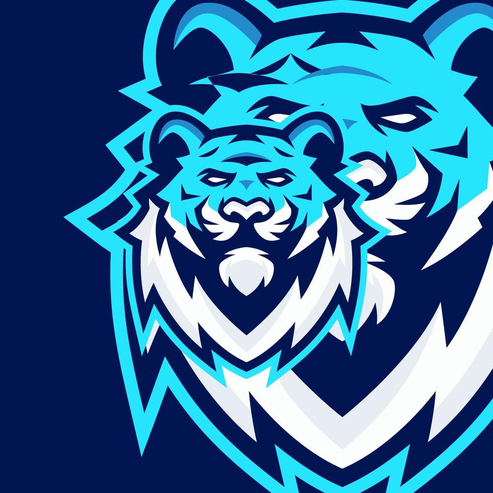 plantillas de logotipo de mascota de tigre vector