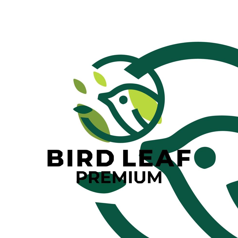 Bird Leaf Logo Templates vector