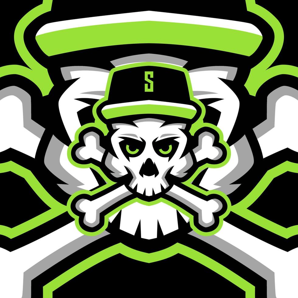 Skull Mascot Logo Templates vector