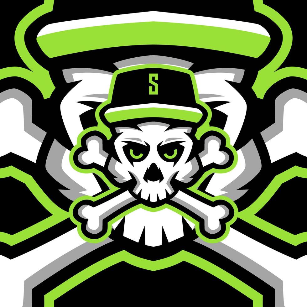 Skull Mascot Logo Templates vector