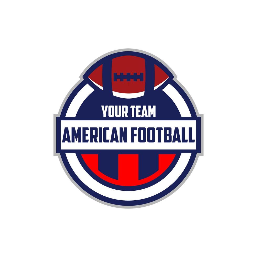 plantillas de logotipo de insignia de club de fútbol americano vector