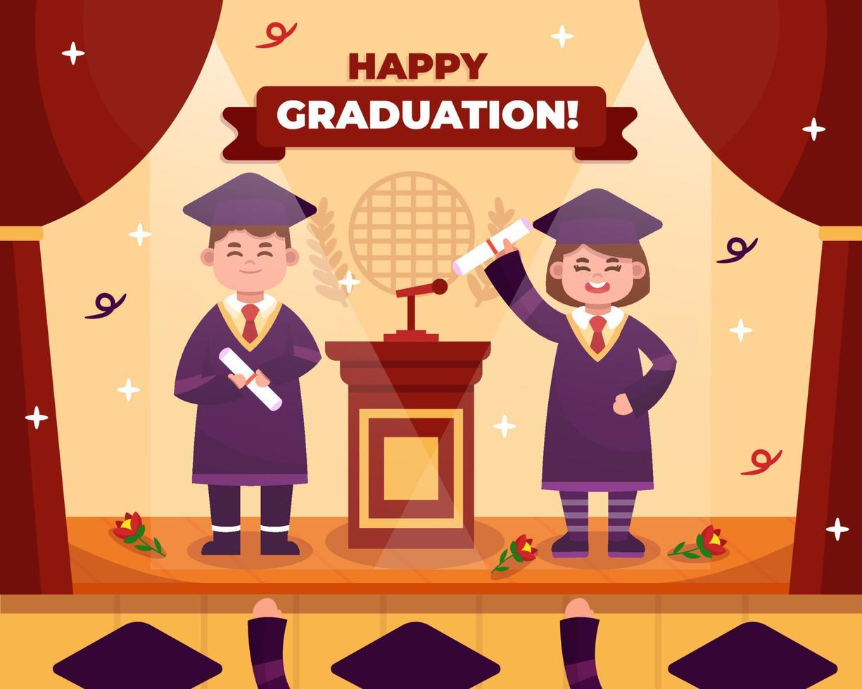 Happy Graduation Concept vector