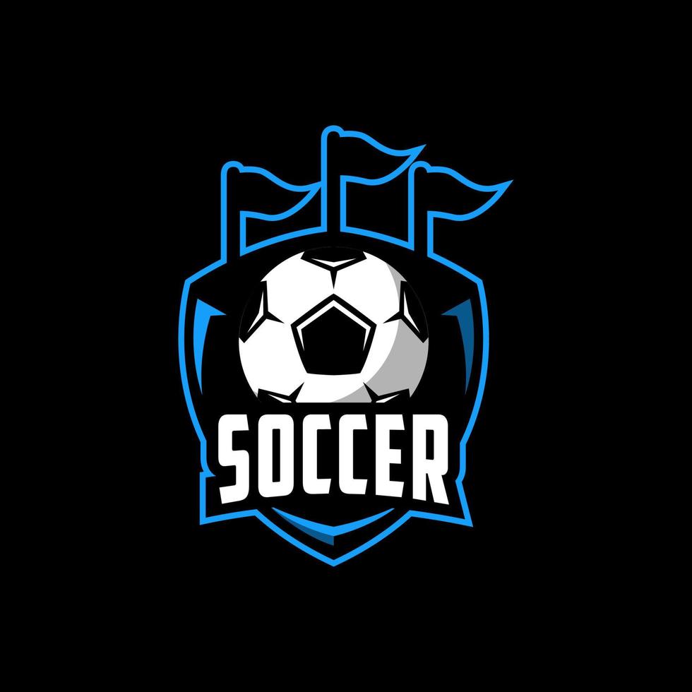 Soccer Team Sports Logo Design Templates vector