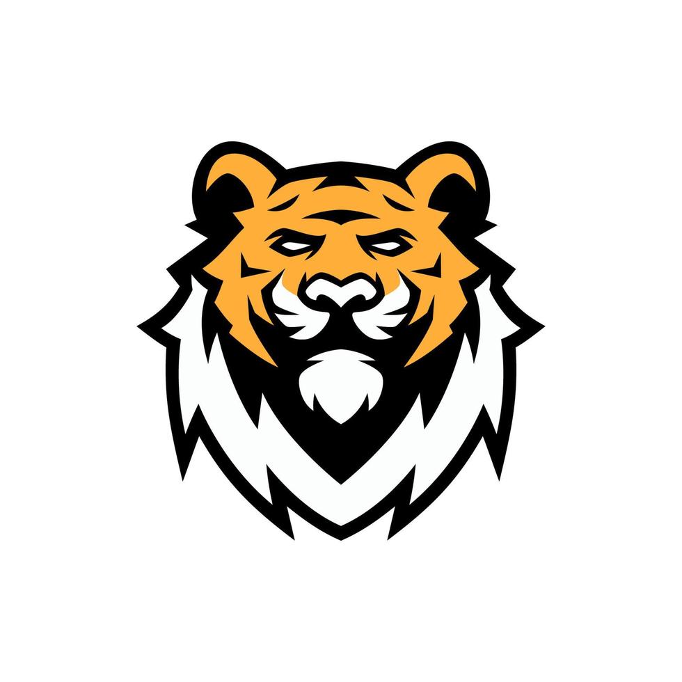 plantillas de diseño de logotipo de mascota de cabeza de tigre vector