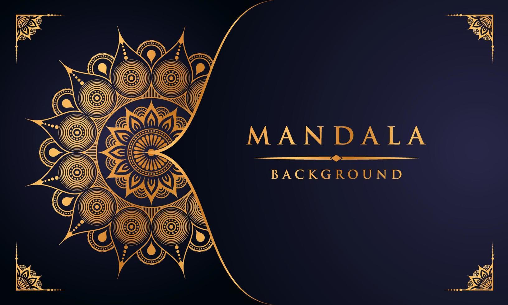 diseño de plantilla de fondo de mandala ornamental profesional creativo 2022 vector