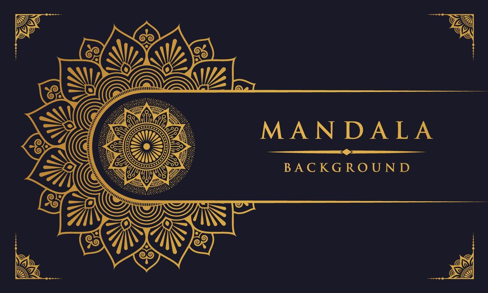 diseño de plantilla de fondo de mandala ornamental profesional creativo 2022 vector