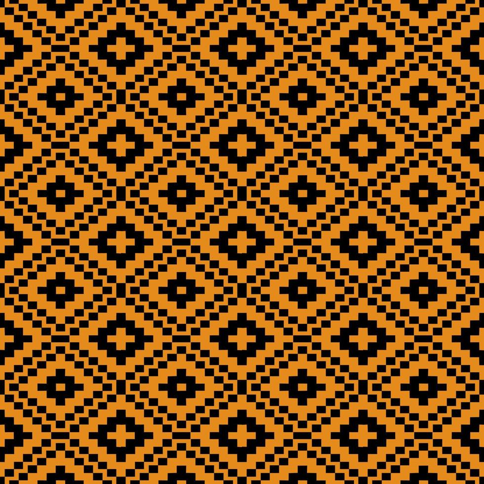 Geometric pattern design for fabric background with yellow background vector